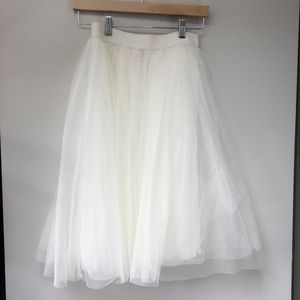 Bailey 44 White tulle skirt